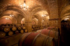 Castello di Amorosa Barrel Cellar
